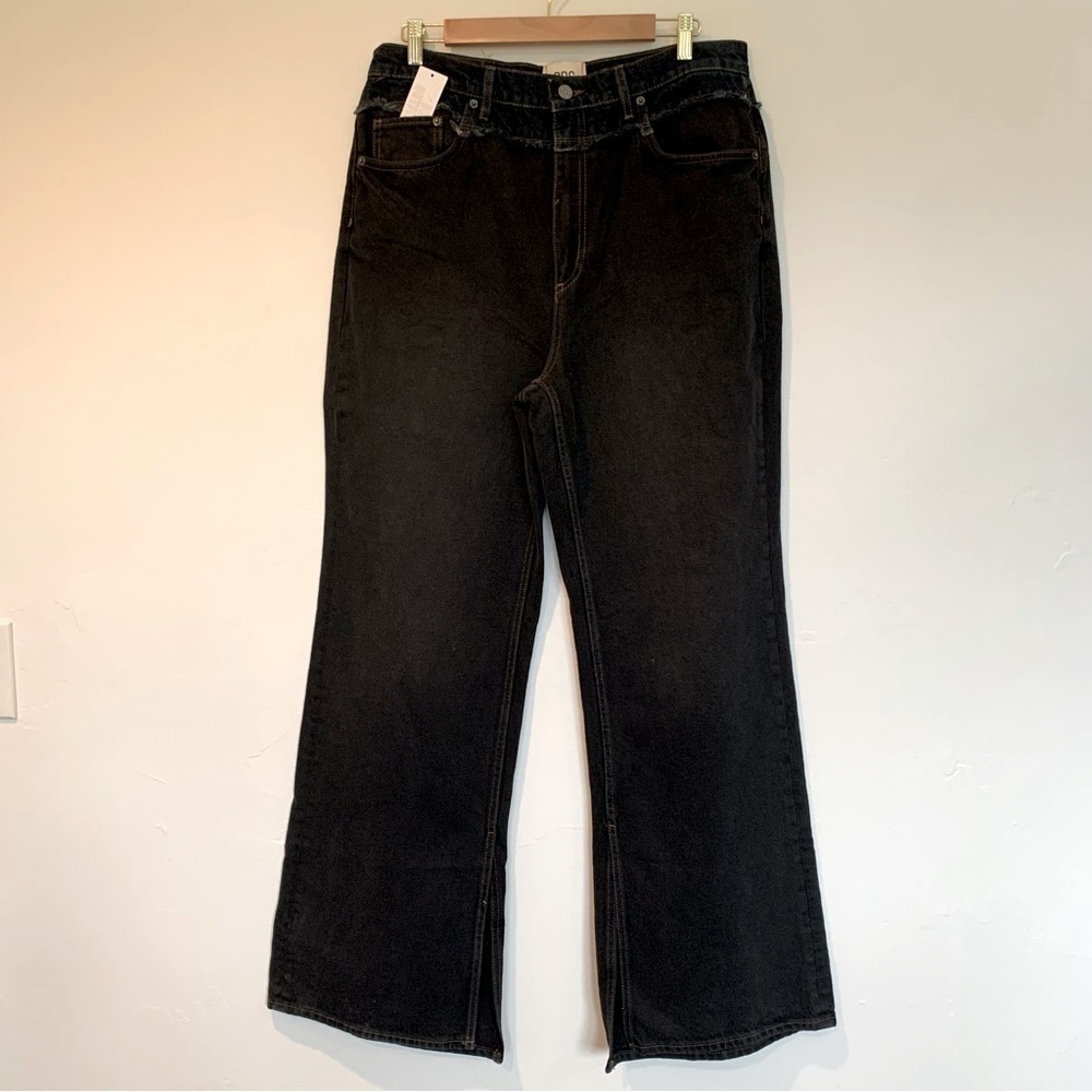 BDG urban outfitters wide leg black jeans